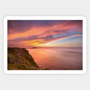 Worms Head, Rhossili Bay, Gower Sticker